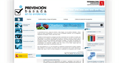Desktop Screenshot of prevencionbasadaenlaevidencia.net